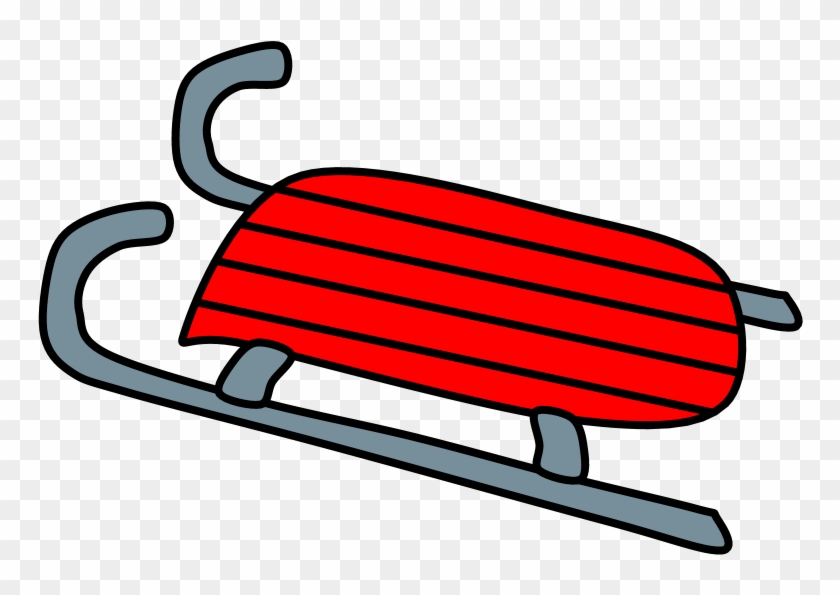 Sled, Red, Png Clipart