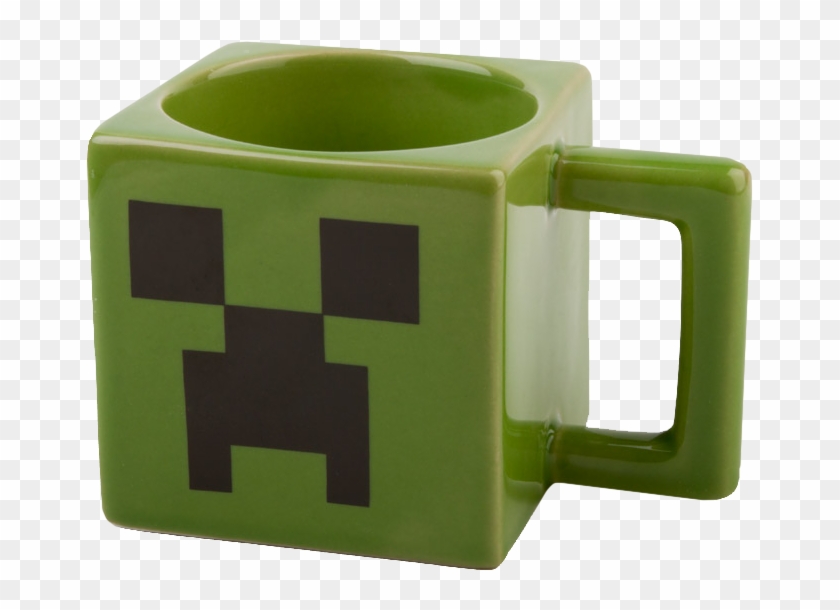 Creeper Face Square Coffee Mug - Minecraft Cup Clipart #2081610