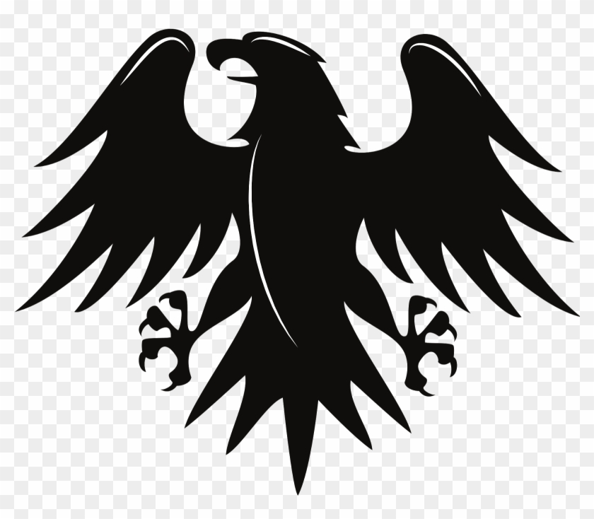Ffa Emblem Silhouette - Vector Eagle Png Clipart