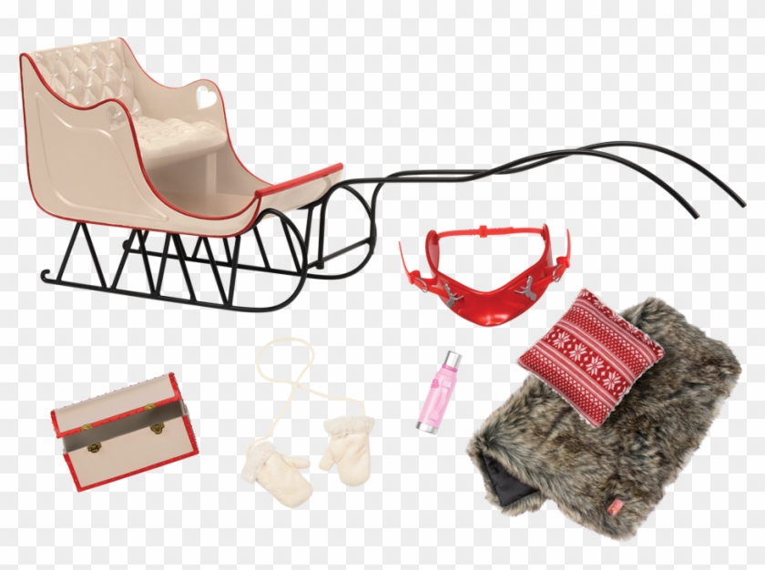 Sled With Accessories - Our Generation Sleigh Set Clipart