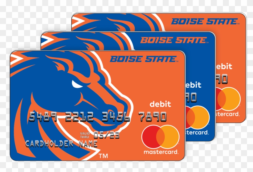 Boise State Fancard Prepaid Mastercard Group Of Cards - Boise State Football Clipart #2082521