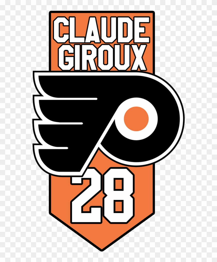 Logotype Philadelphia Flyers Claude Giroux - Edmonton Oilers Vs Philadelphia Flyers Clipart