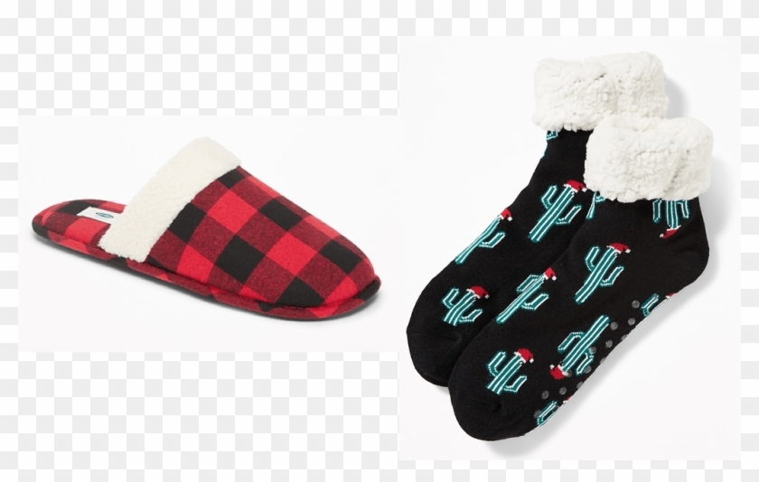 Old Navy Cozy Slippers - Sock Clipart #2082837