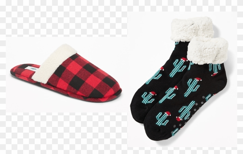 Old Navy Cozy Slippers - Sock Clipart