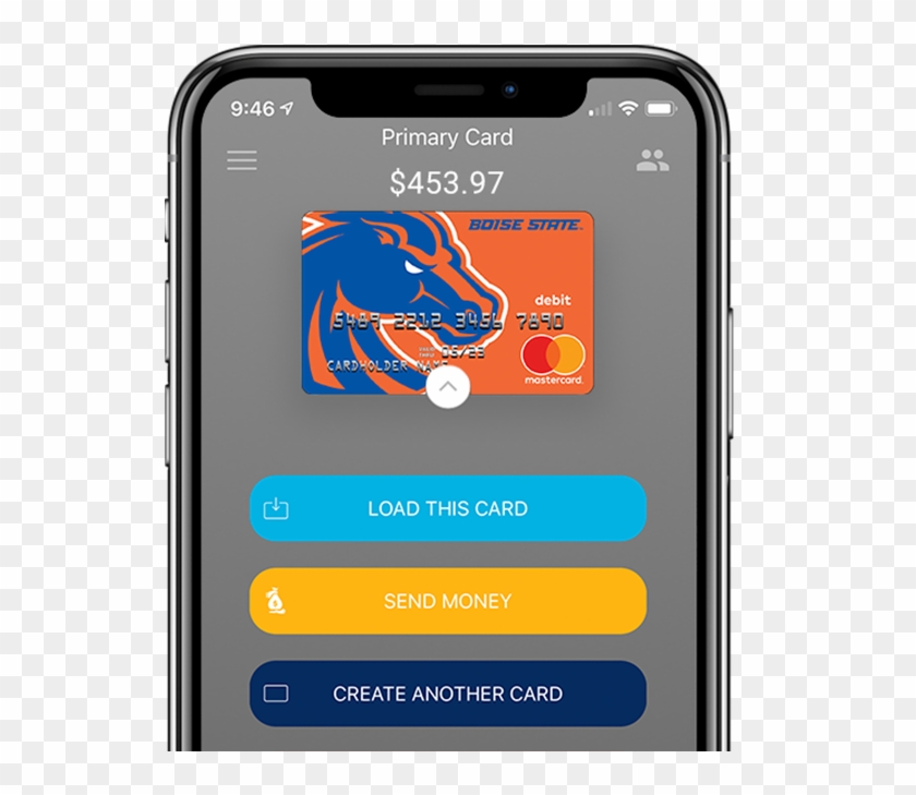 Boise State Fancard Prepaid Mastercard In The Fancards - Boise State Football Clipart #2083774