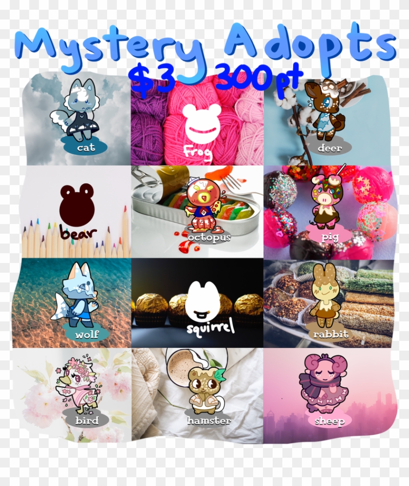 Animal Crossing Villager Mystery Adopts Open Doodlepawss - Cartoon Clipart