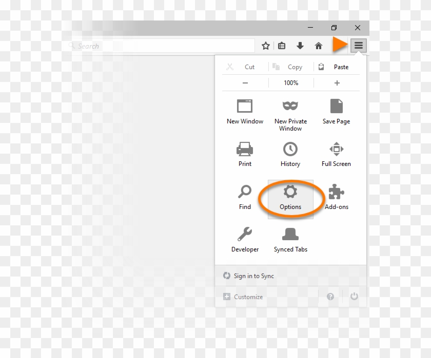 Click The Menu Icon In The Top-right Corner And Go - Firefox Pre Australis Ui Clipart #2085565