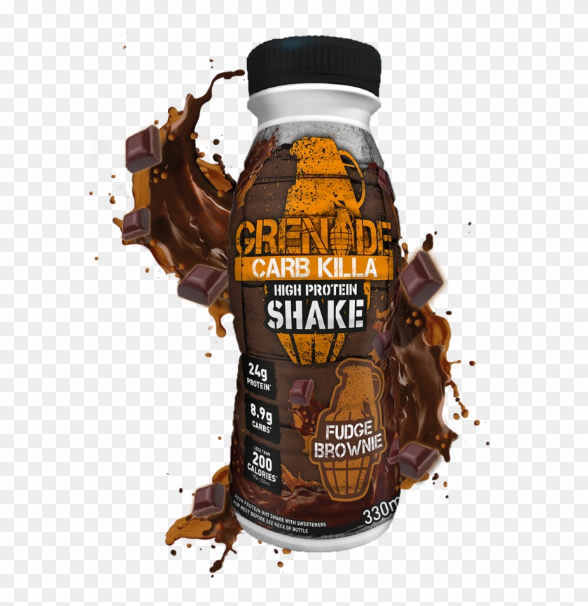 Fudge Brownie Shake - Grenade Carb Killa Protein Shake Clipart, transparent...