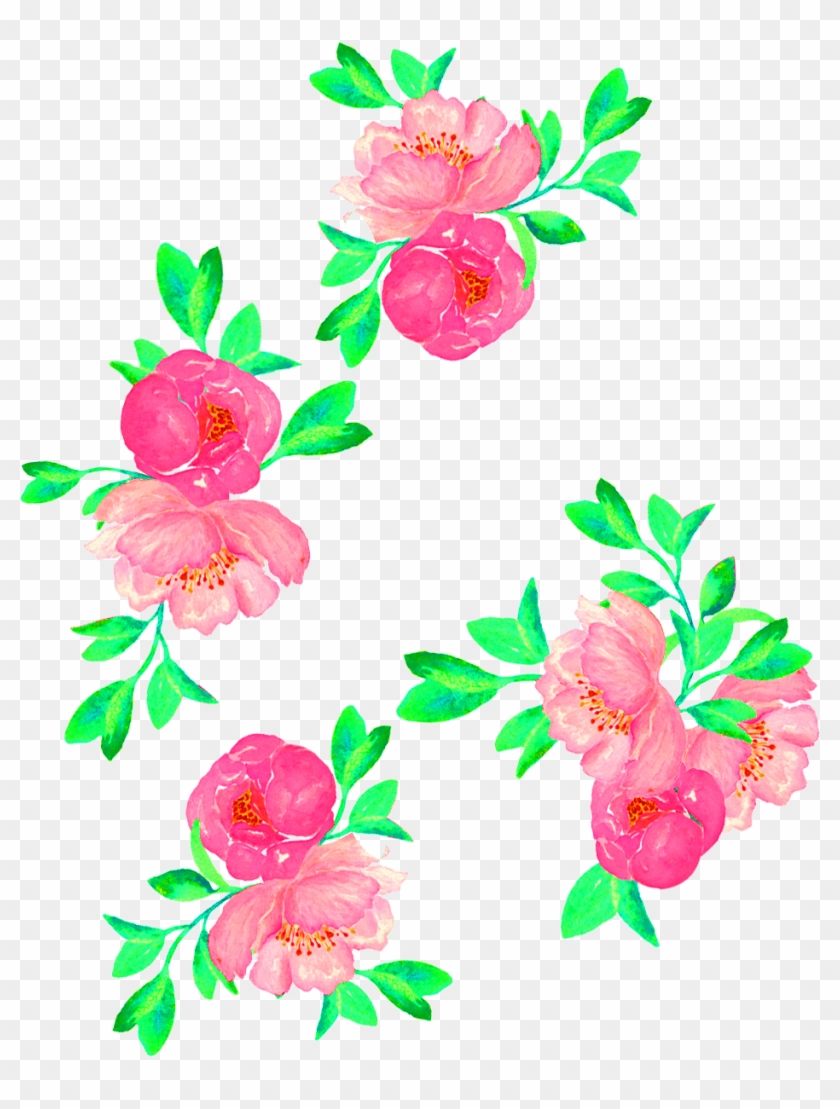 Vector Flower Design 2305, Vector Art Flower, Textile - Rosa Glauca Clipart #2086026