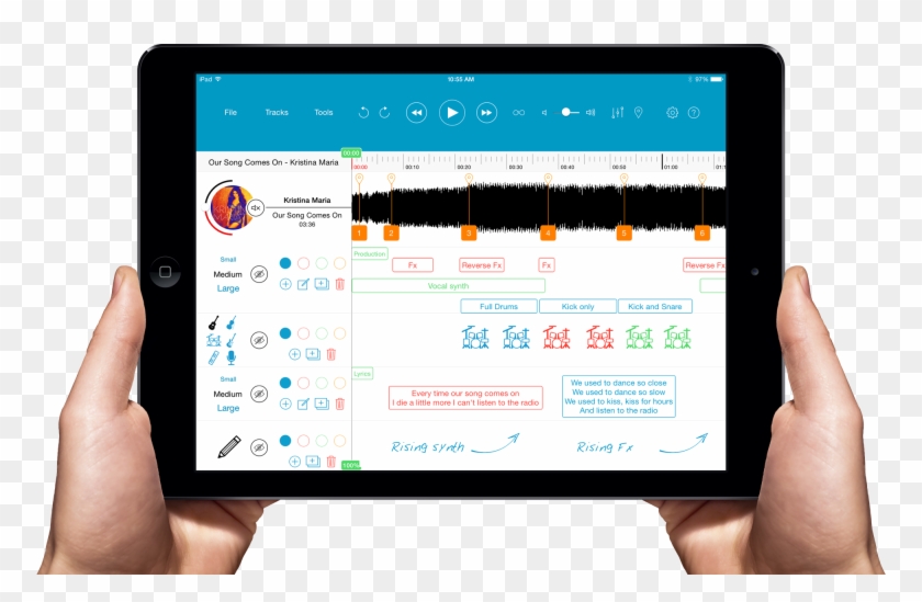 Capture, Review & Share Your Music Notes - Tablet Computer Clipart #2086928