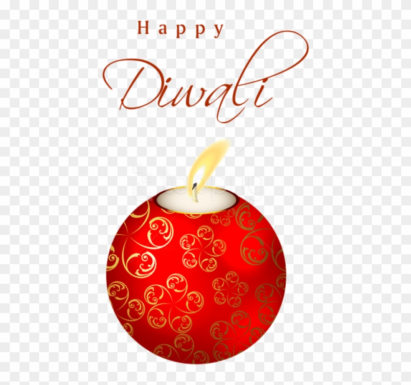 Free Png Beautiful Red Happy Diwali Candle Png Images - Happy Diwali Stickers For Whatsapp Clipart
