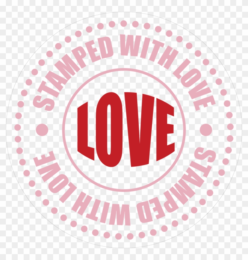 Love Stamp Print & Cut File - Circle Clipart #2087718