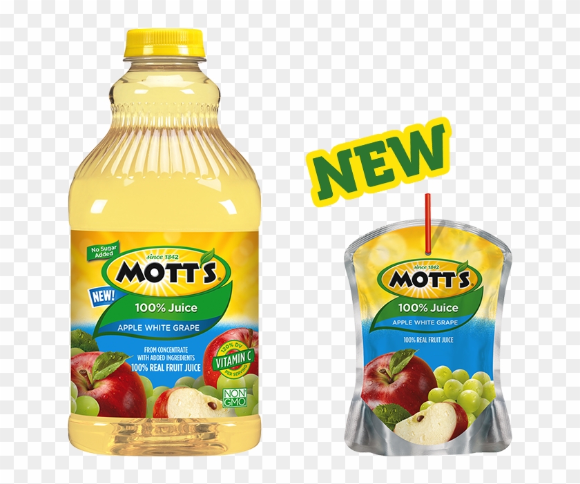 Mott's® 100% Apple White Grape Juice - Mott's White Grape Juice Clipart #2087898
