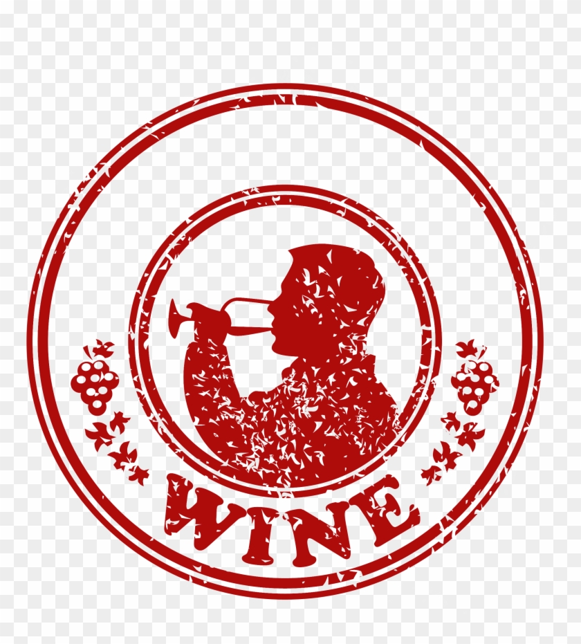 Empty Stamp Seal - Wine Clipart