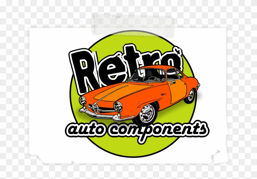 Retro Auto Components Logo - Элементарные Частицы Clipart