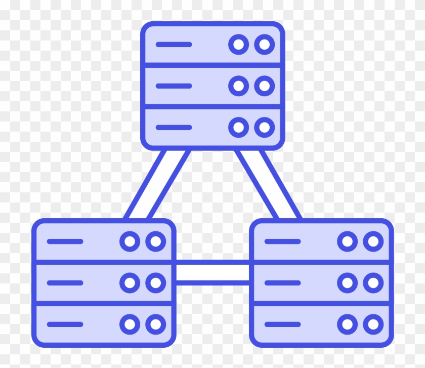 03 Cloud Server Network - Majorelle Blue Clipart #2088982