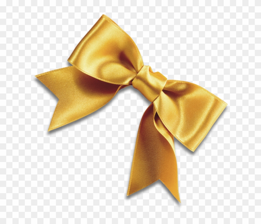 Recent Posts - Gold Ribbon Bow Transparent Background Clipart