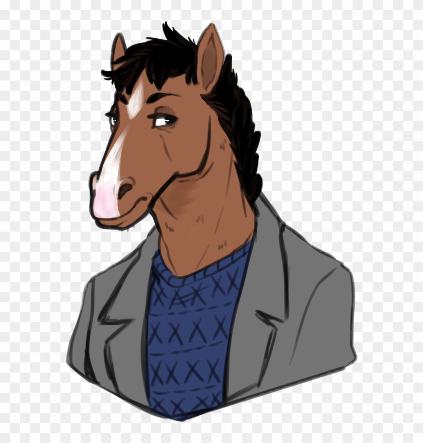 - Bojack Horseman Drawing , Png Download - Mustang Horse Clipart #2089715