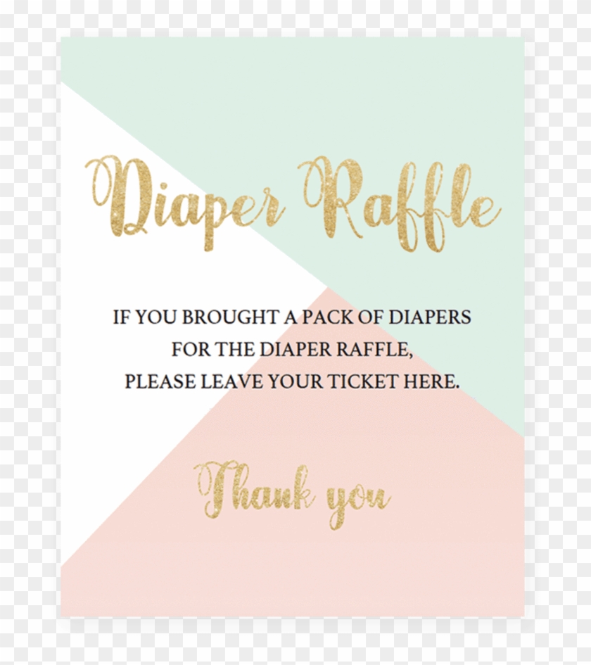 Baby Shower R Sum Rsum - Diaper Raffle Clipart