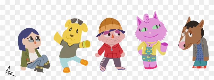 "animal Crossing Bojack" By Tuna-loony - Bojack Horseman Animal Crossing Clipart #2089908