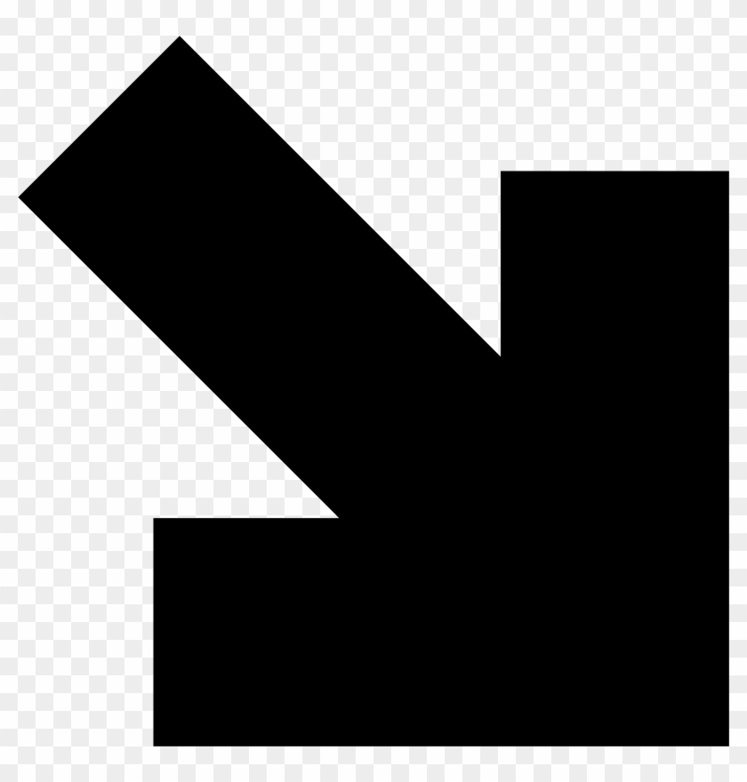 Fleche En Bas A Droite Clipart #2090227