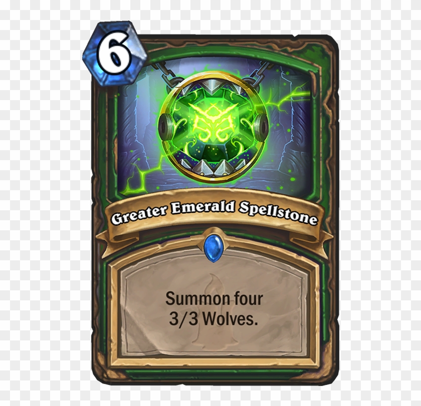 Greater Emerald Spellstone - Hearthstone Rastakhan Rumble Cards Clipart #2090851