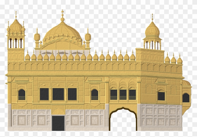 Go To Image - Golden Temple Vector Png Clipart