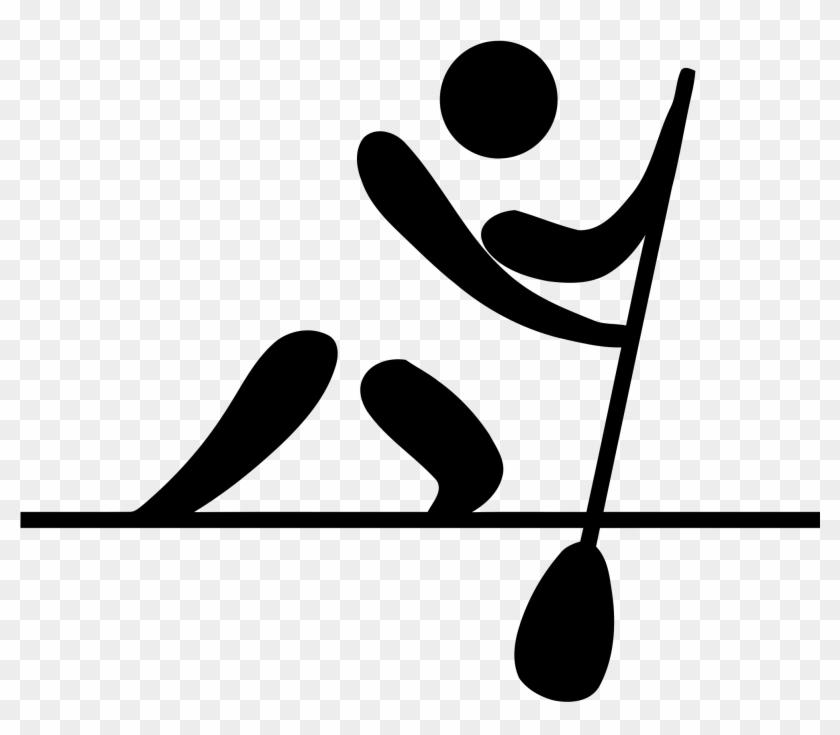 Canoeing Pictogram - Olympic Canoeing Clipart