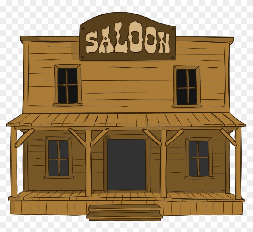 Animation Bar Western Log - Western Clip Art Saloon - Png Download #2091641