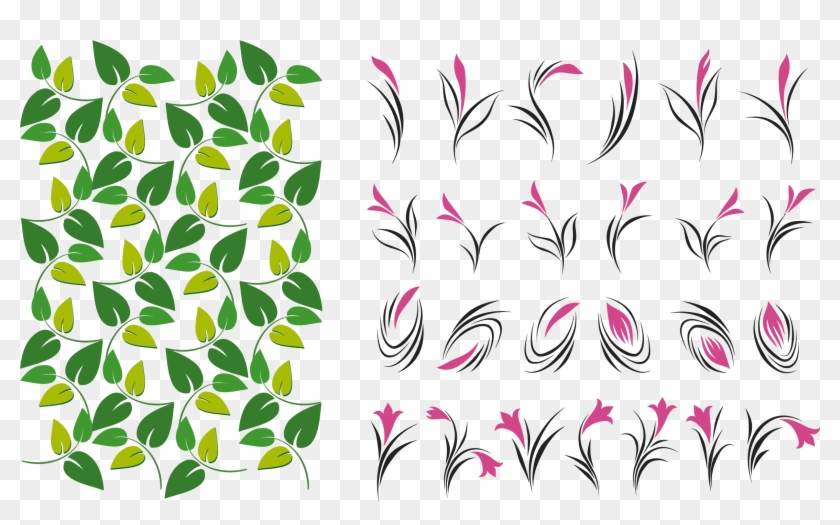 This Free Icons Png Design Of Leaves And Flowers - Leaves And Flowers Icon Clipart #2091752