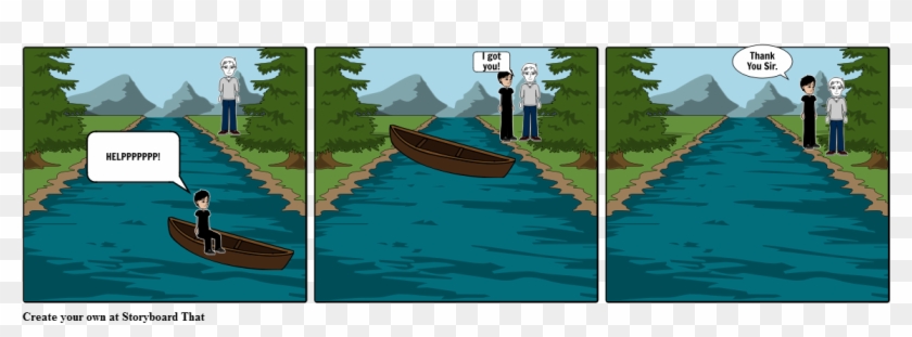 Bad Canoe Trip - Canoe Clipart