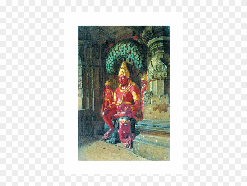 Statue Of Vishnu In The Temple Of Indra In Ellora Clipart #2092823