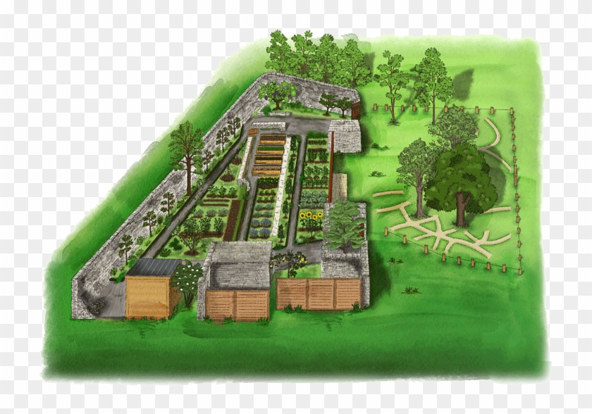 Plan Du Jardin Historique De Mont-dauphin - Floor Plan Clipart #2092861