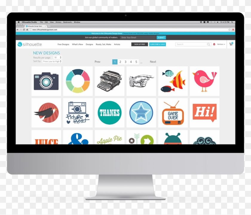 Choose From 100,000 Ready-made Designs In The Silhouette Clipart