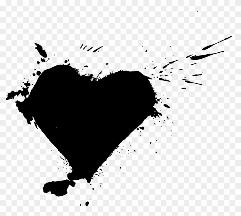 Grunge Heart Png - Heart Clipart #2093419