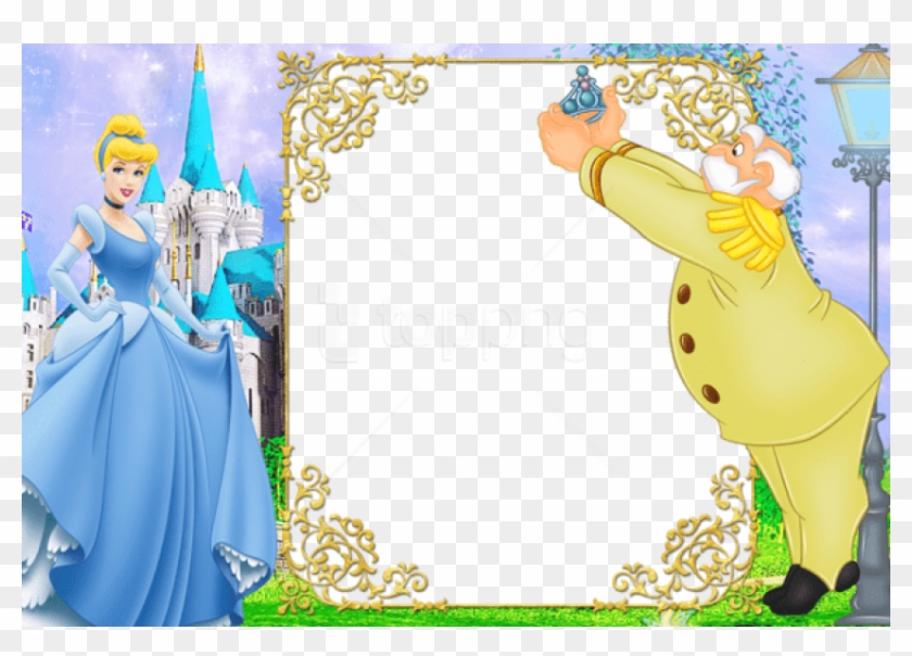 Free Png Best Stock Photos Kids Cinderella Blue Transparent - Cinderella Transparent Frames Clipart