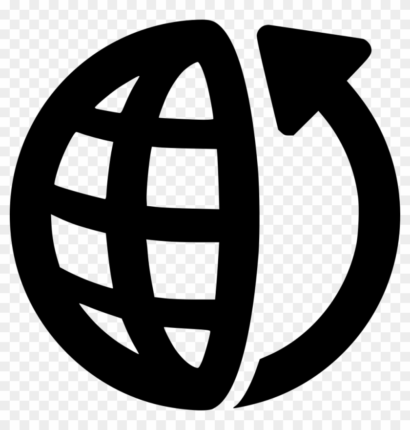 Png File Svg - Globe Icon Png White Arrow Clipart #2093843