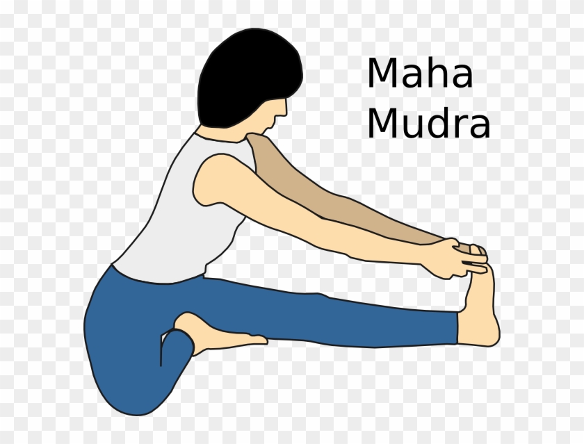 Yoga Position Maha Mudra Svg Clip Arts 600 X 559 Px - Maintenance Stretches - Png Download