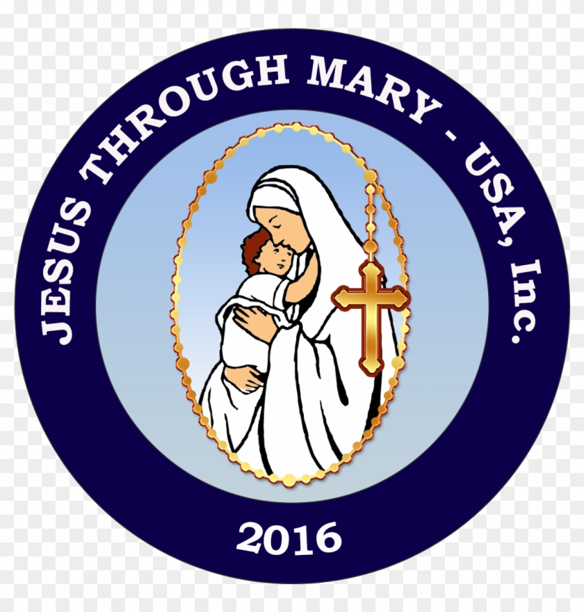 Jesus Through Mary Clipart #2094258