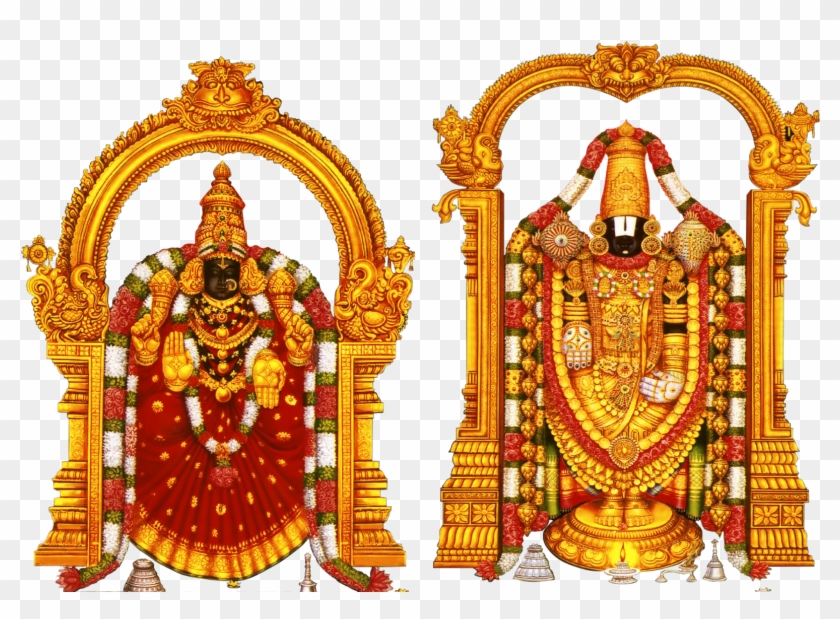 Lord Tirupati Venkateswara And Lord Vishnu Transparent - Venkateswara Swamy Padmavathi Devi Clipart
