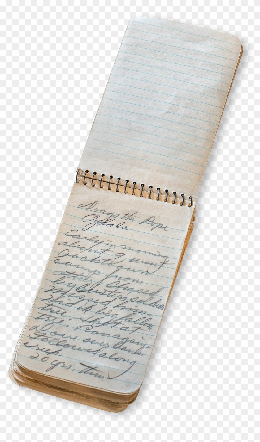 One Of Miller's Field Notebooks With An Interview Of Clipart #2094620