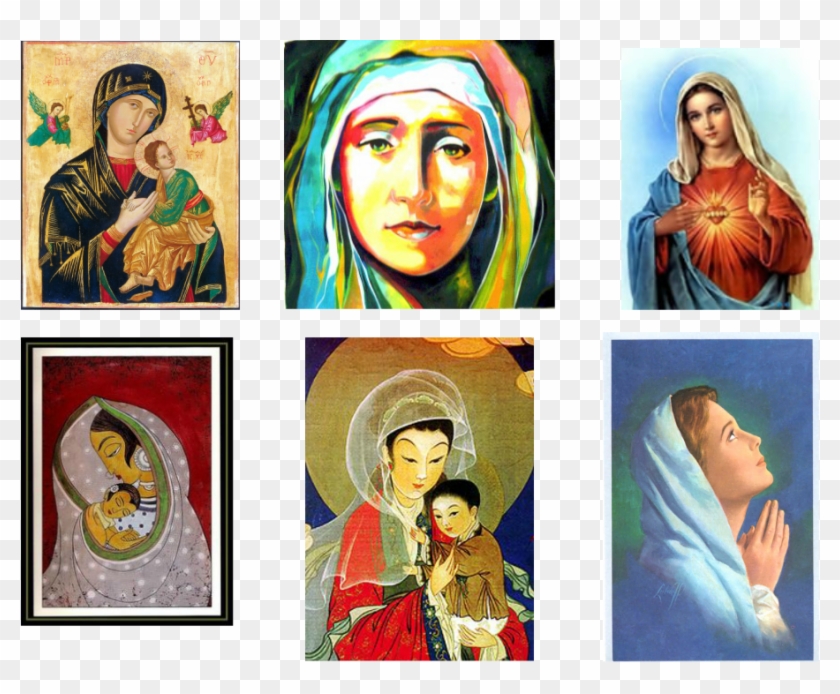 Various Contemporary And Traditional Images Of Mary - Mary In Different Cultures Clipart