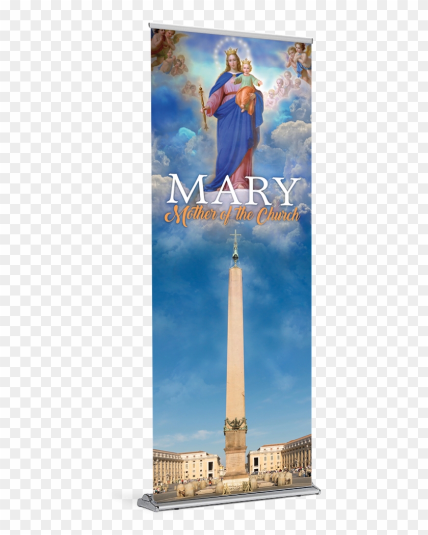 Mary Mother Of The Church Banner A - Maria Auxiliadora Y Don Bosco Clipart