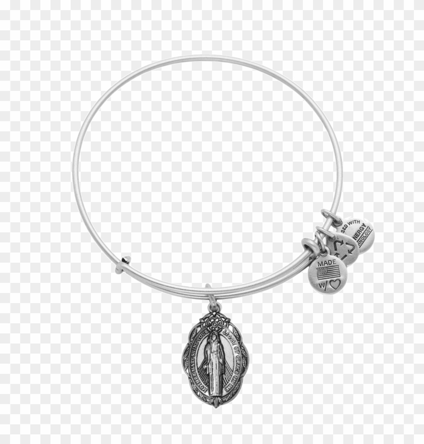 Alex & Ani Mother Mary Silver Bangle A14eb21rs - Daughter Alex And Ani Clipart