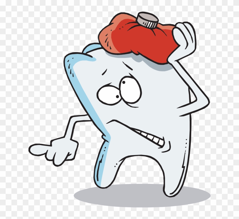 Tooth Decay Clipart - Dentist Pain Cartoon - Png Download