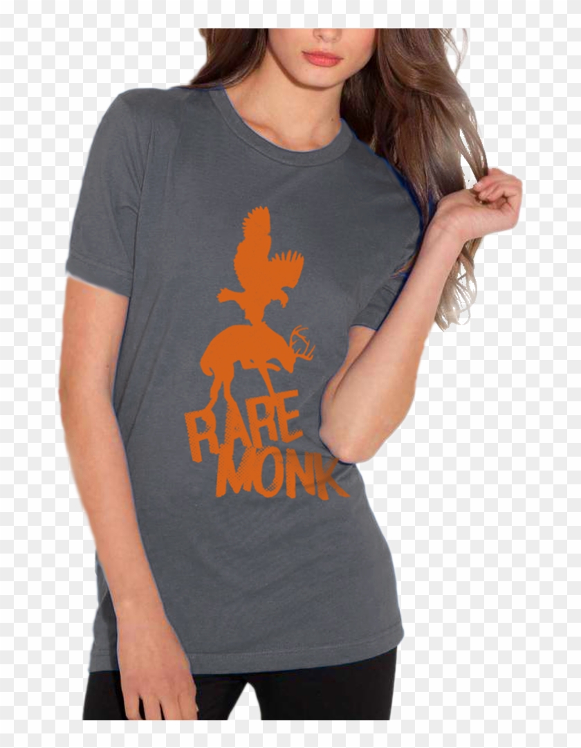 Deer-ladies - Dark Grey Thrasher Shirt Clipart #2096297