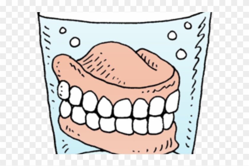 False Teeth Cliparts - False Teeth Clipart - Png Download #2096328