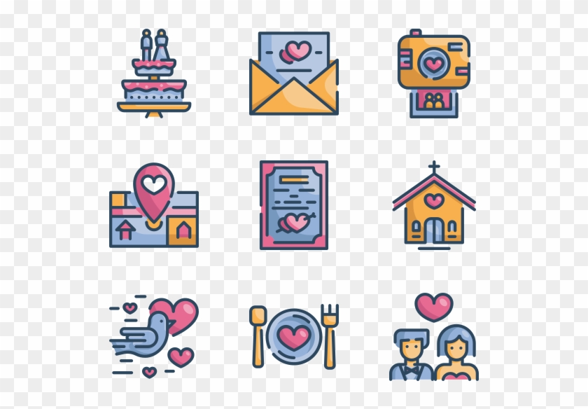 Wedding - Vector Statistics Icon Png Clipart #2096423