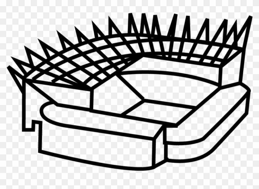 Newcastle St James Park - Line Art Clipart