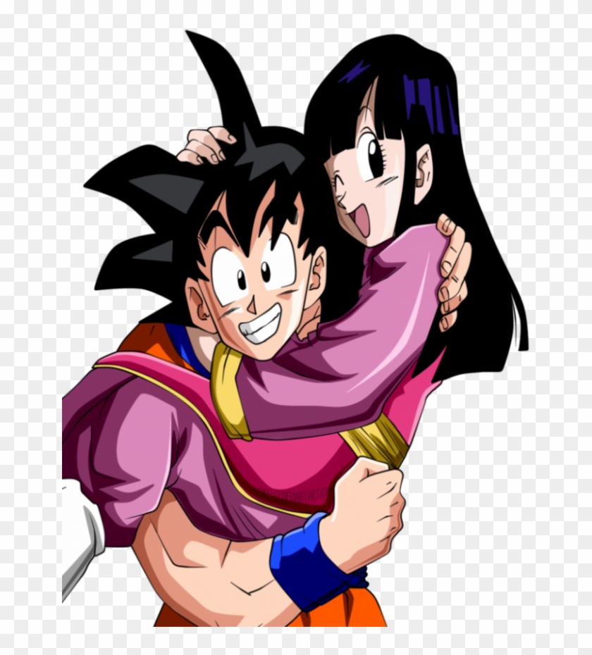 Goku Y Milk Png - Dbz Goku And Chichi Clipart